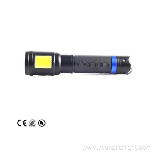 Aluminum Led Tactical Flashlight with COB floor light